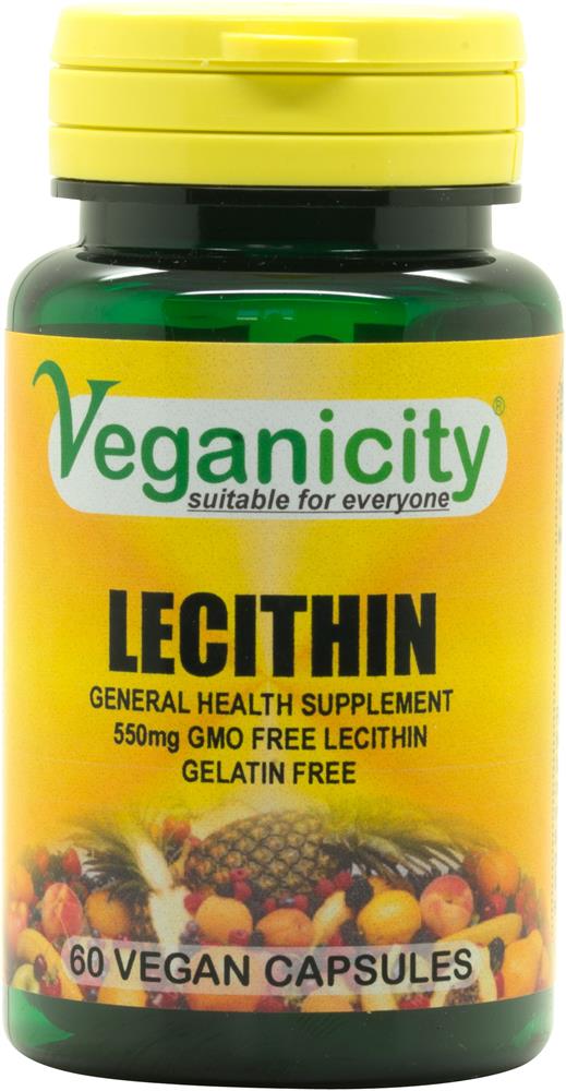 Veganicity_Lecithin 550mg 60 Vcaps naturally rich in Choline and Inositol!