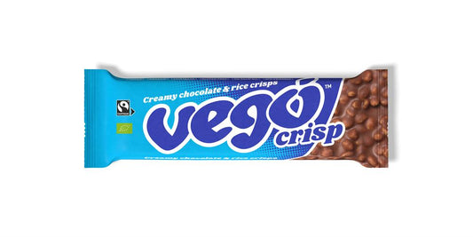 Vego_Crisp-Creamy Chocolate & Rice Crisps Org/FT 40g-Pack of 20