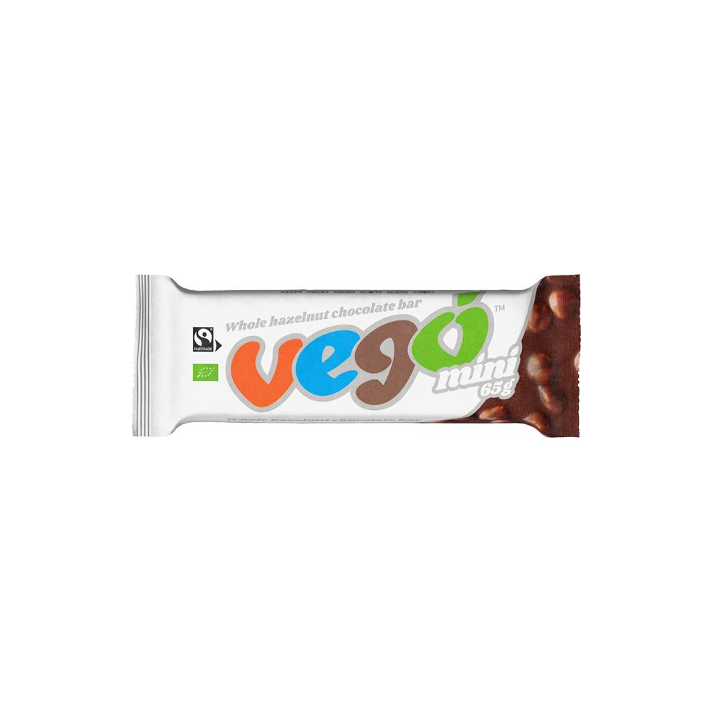 Vego_Mini Organic/FT Whole Hazelnut Chocolate Bar 65g-Pack of 5