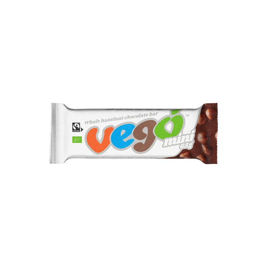 Vego_Mini Organic/FT Whole Hazelnut Chocolate Bar 65g-Pack of 5