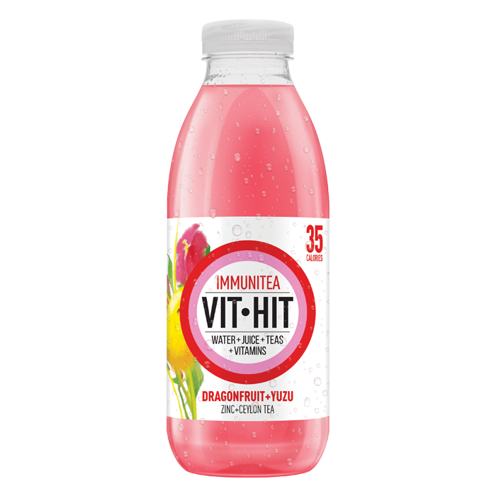 VITHIT Immunitea 12x500ml Dragonfruit & Yuzu