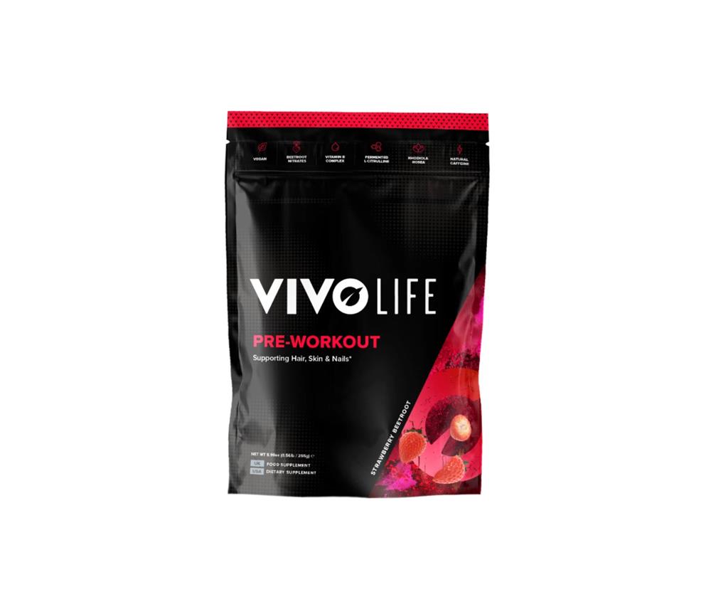 Vivo Life_Pre-Workout Strawberry Beetroot 255g