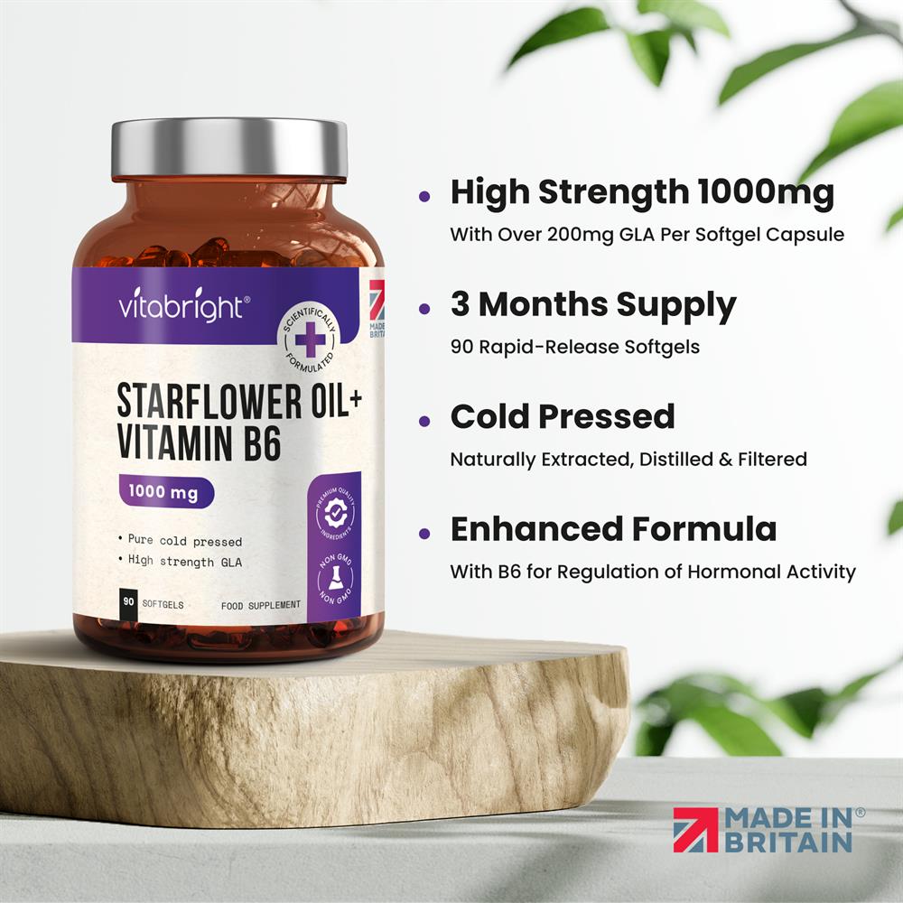 Vitabright_Starflower Oil - 1000mg - 90 day supply