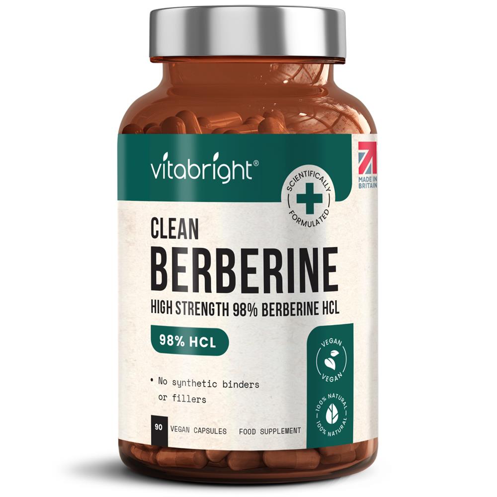 Vitabright_High Strength 98% Berberine HCL Capsules - 90 Capsules