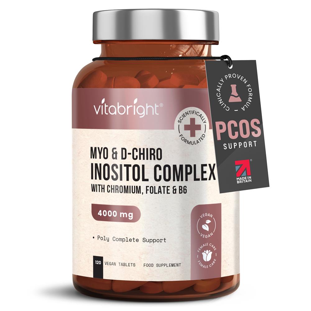 Vitabright_Myo Inositol & D Chiro Inositol for PCOS 120 tablets