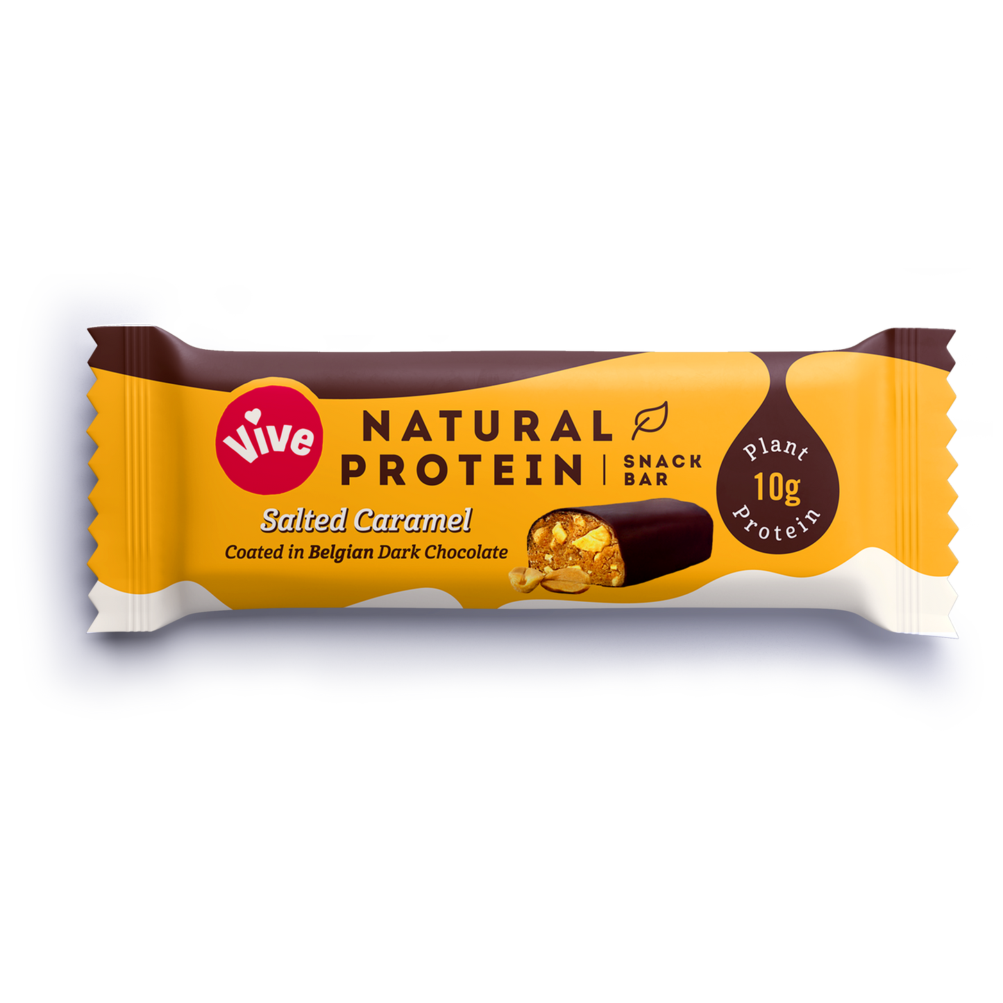 Vive Natural Protein Snack Bar 12x49g Salted Caramel