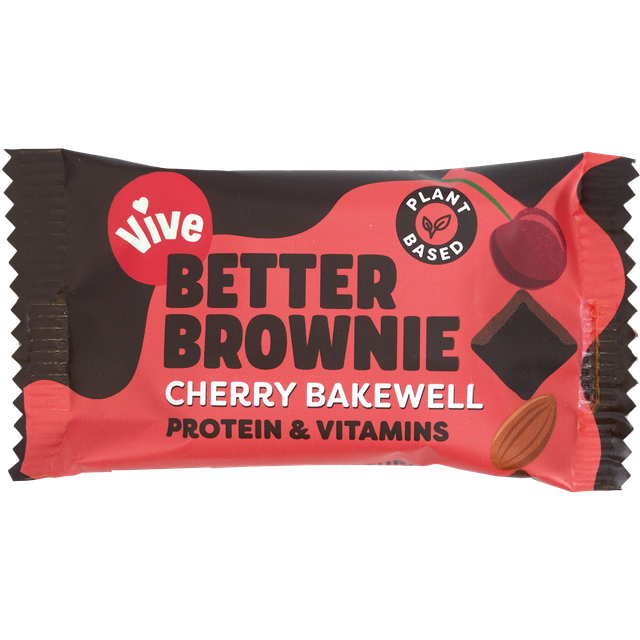 Vive Better Brownie 15x35g Cherry Bakewell