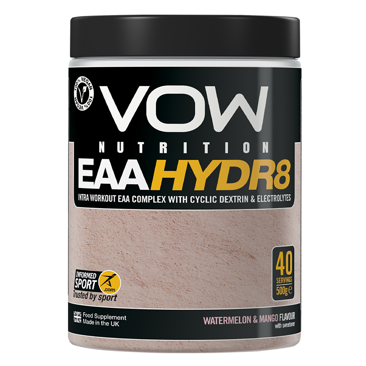 VOW Nutrition EAA Hydr8 500g Blackcurrant & Apple