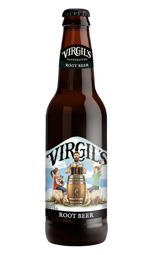 Virgil's Root Beer Soda Bottle 330ml-Pack of 3