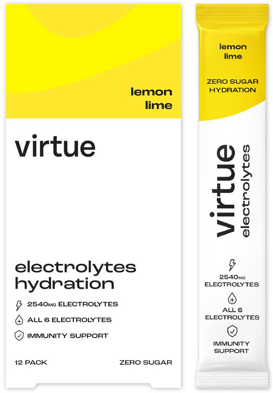 Virtue Drinks_Electrolytes Hydration - Lemon Lime 12 x 5g Sachets