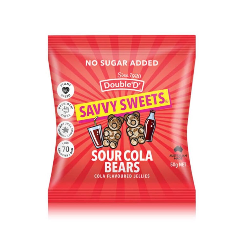 Savvy Sweets_Sour Cola 50g-Pack of 4
