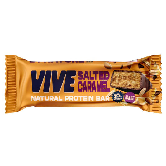 Vive_Salted Caramel Dark Chocolate Protein Snack Bar 49g-pack of 12