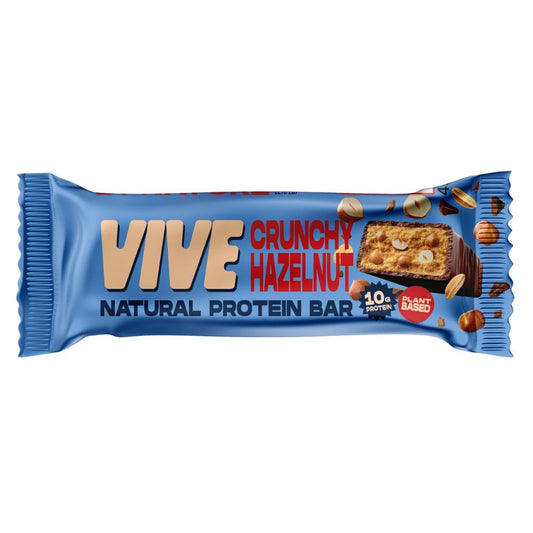 Vive_Crunchy Hazelnut Natural Protein Bar 50g-Pack of 12