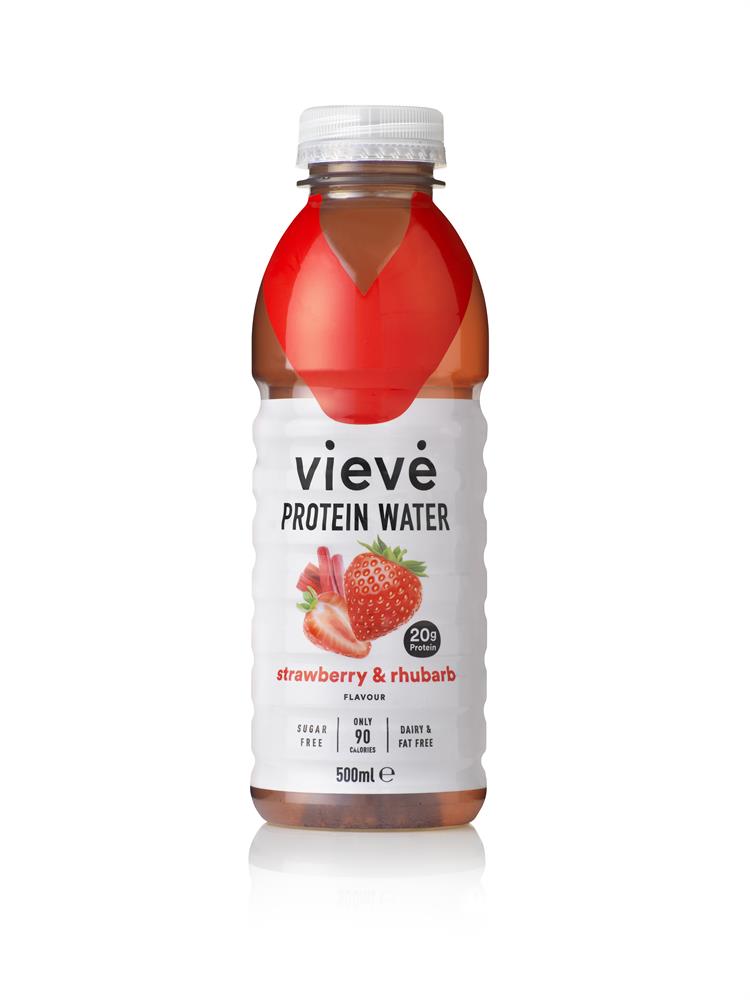 Vieve_Protein Water Drink - Strawberry & Rhubarb 500ml-pack of 3