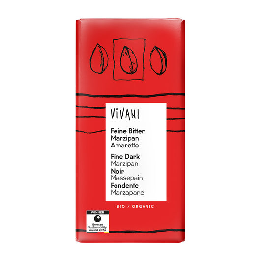 Vivani_Dark Marzipan Amaretto 60% Chocolate Organic 100g