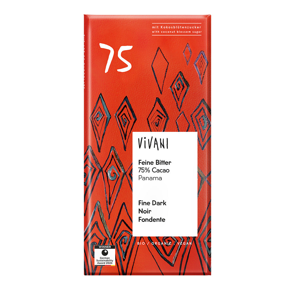 Vivani_Dark 75% Chocolate Vegan Organic 80g
