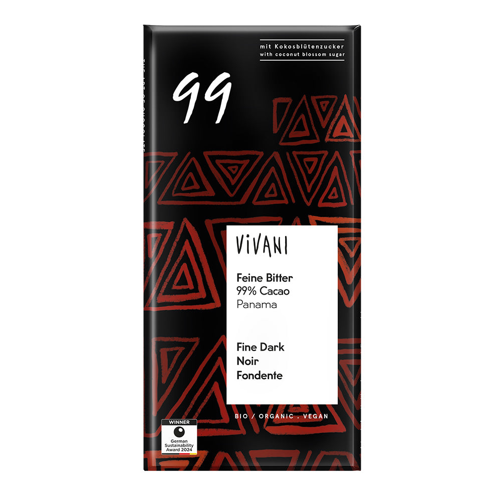 Vivani_Dark 99% Chocolate Vegan Organic 80g