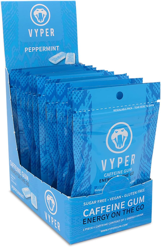 VYPER Caffeine Gum 12x14g Peppermint