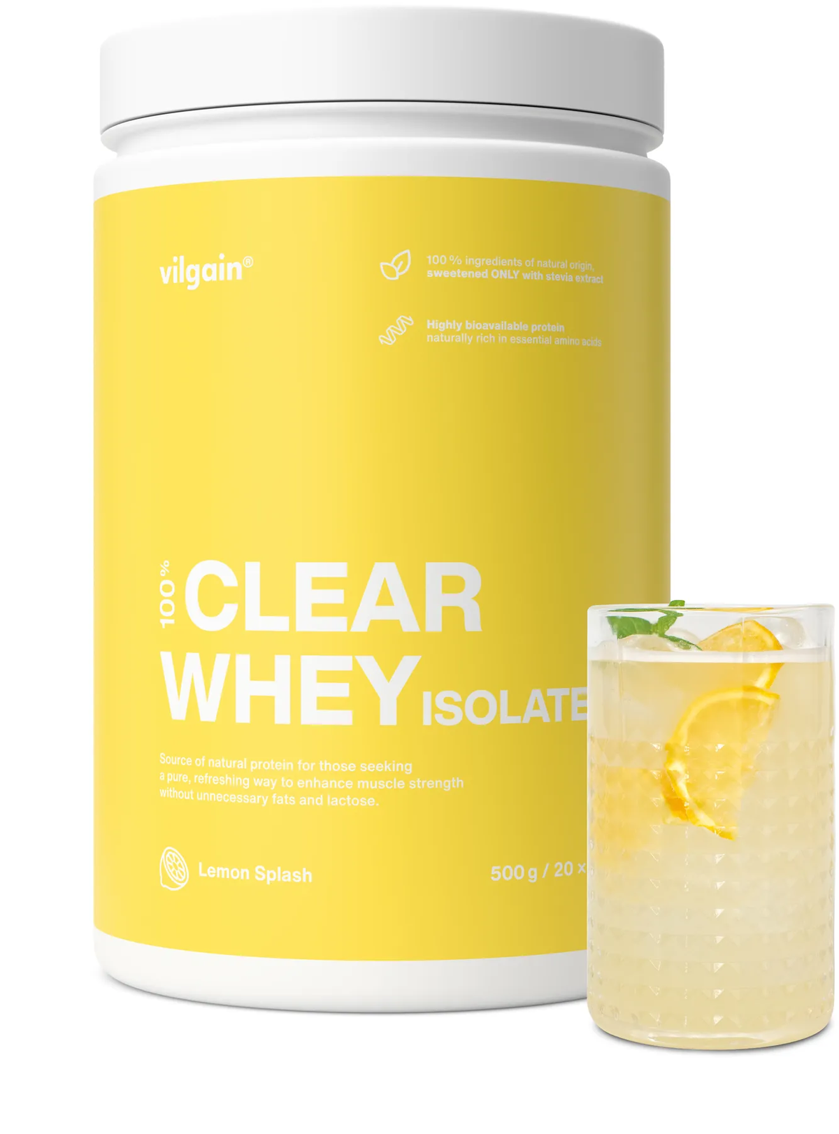Vilgain Clear Whey Isolate 500g Lemon Splash