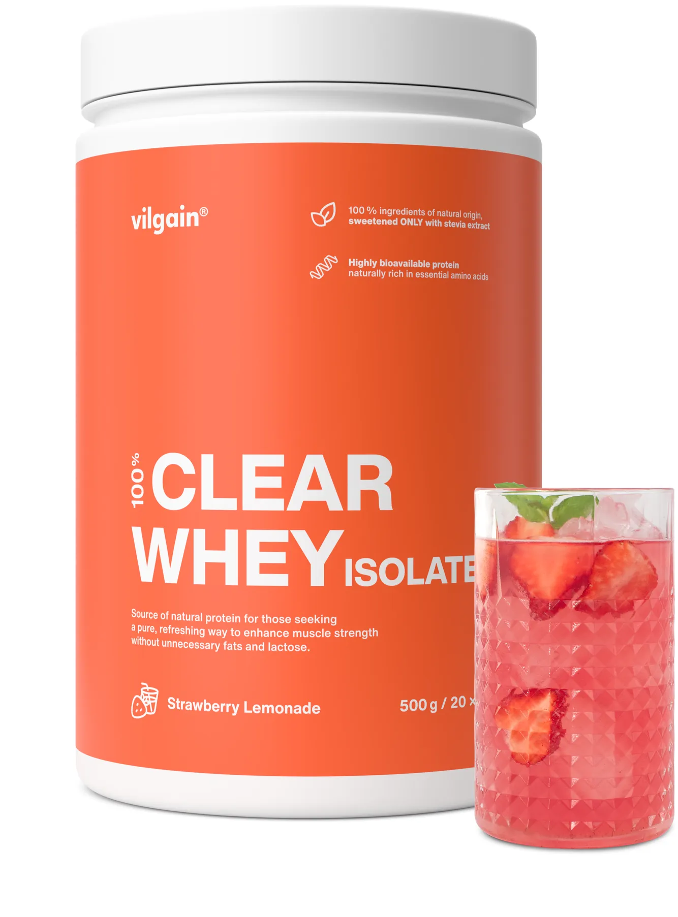 Vilgain Clear Whey Isolate 500g Lemon Splash