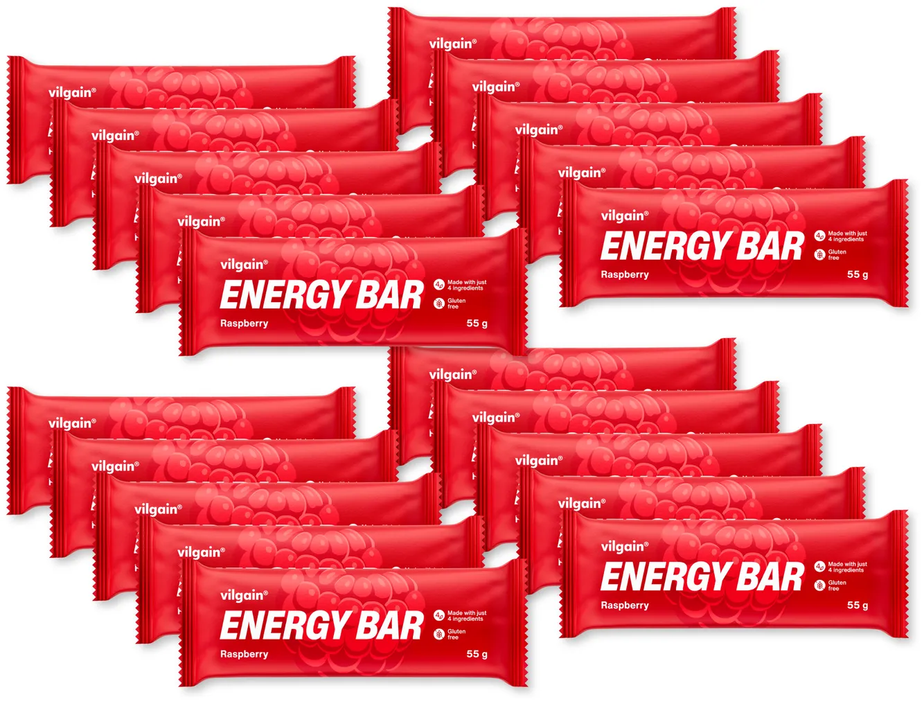 Vilgain Energy Bar 20x55g Blackcurrant