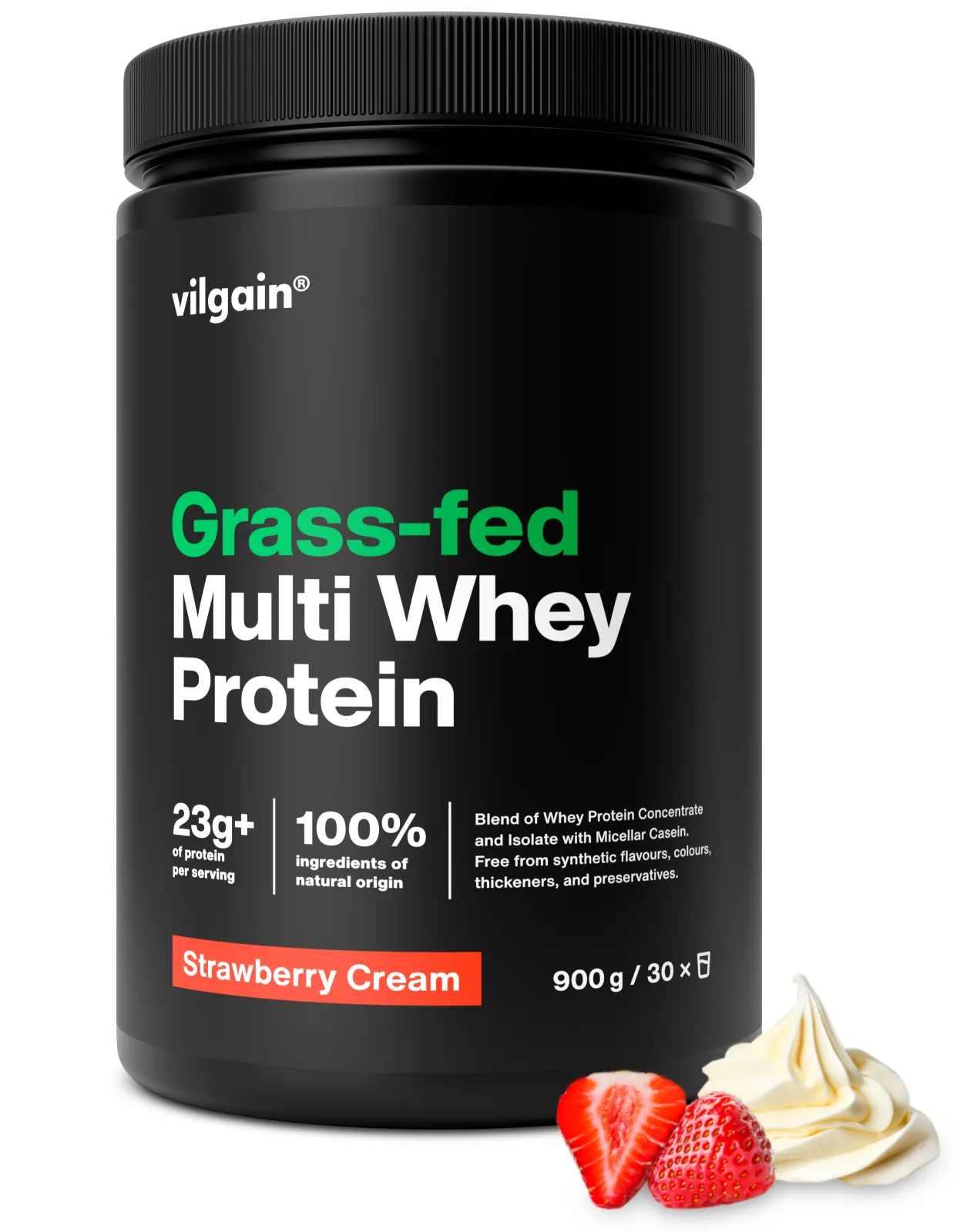 Vilgain Grass-fed Multi Whey Protein 900g Chocolate