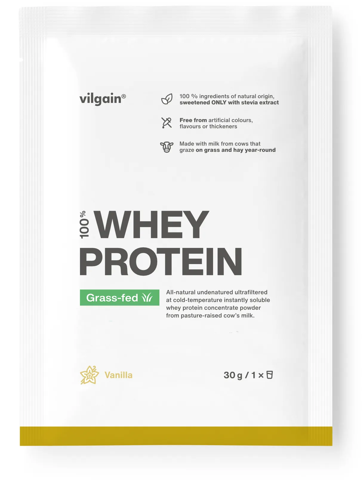 Vilgain Grass-fed Whey Protein 1000g Chocolate
