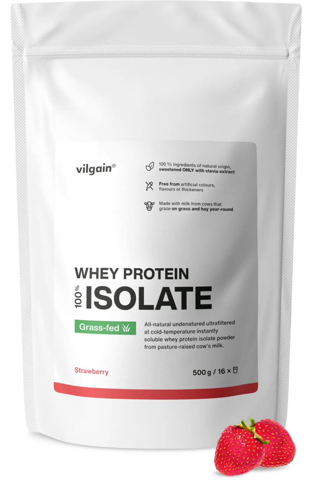 Vilgain Grass-fed Whey Protein Isolate 1000g Chocolate