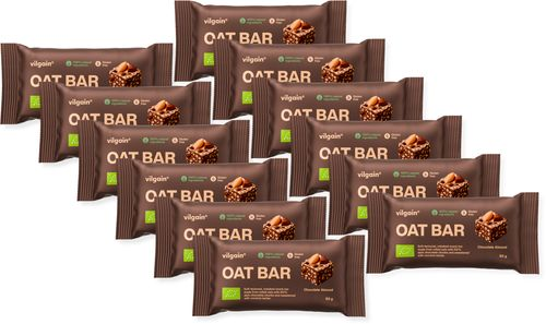 Vilgain Oat Bar 12x50g Almonds and chocolate