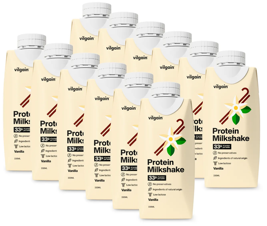 Vilgain Protein Milkshake 12x330ml Vanilla