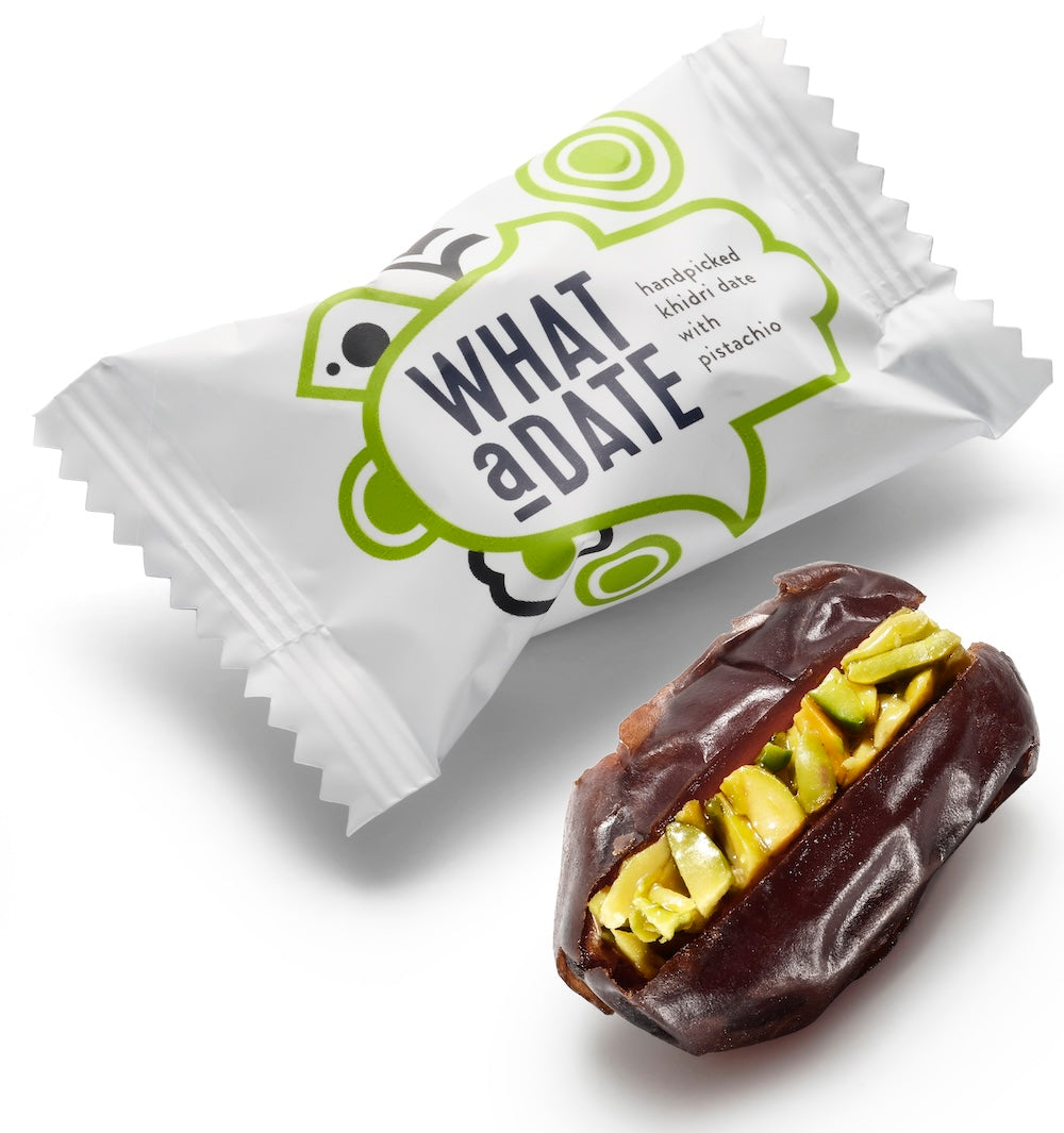 What a Date_Organic Date with Pistachio - Singles 12g-pack of 30