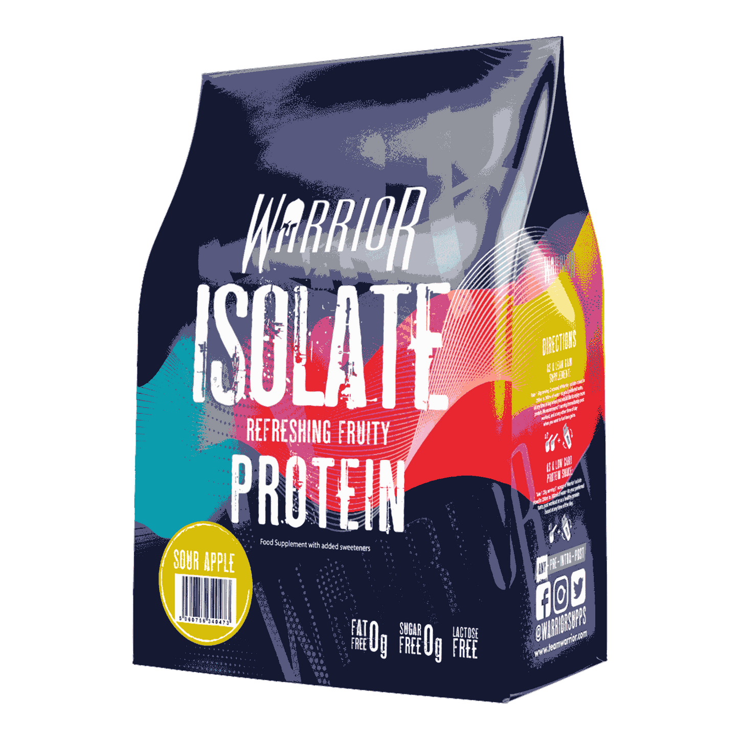 Warrior Isolate 500g Blue Raspberry