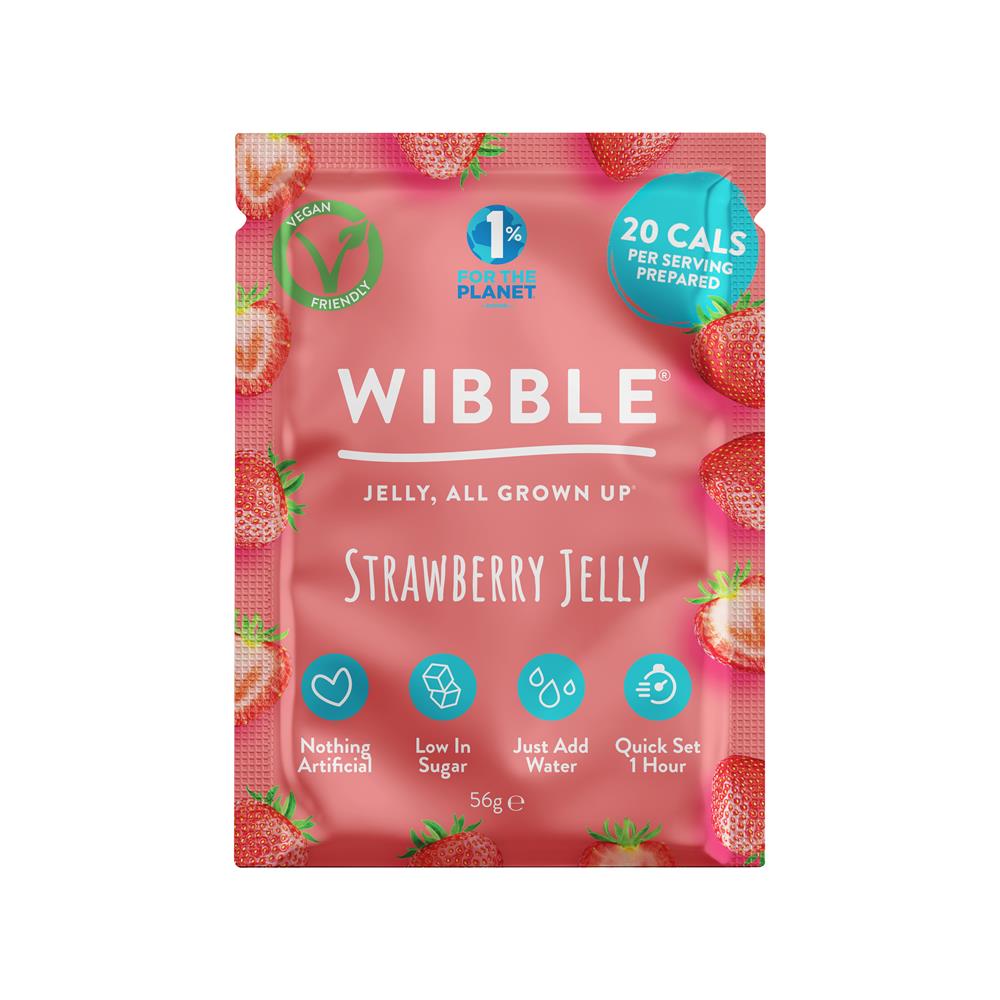 Wibble_Strawberry Vegan Jelly Crystals 57g-pack of 6