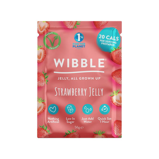 Wibble_Strawberry Vegan Jelly Crystals 57g-pack of 6