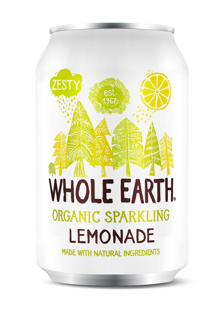 Whole Earth_Lightly Sparkling Organic Lemonade 330ml