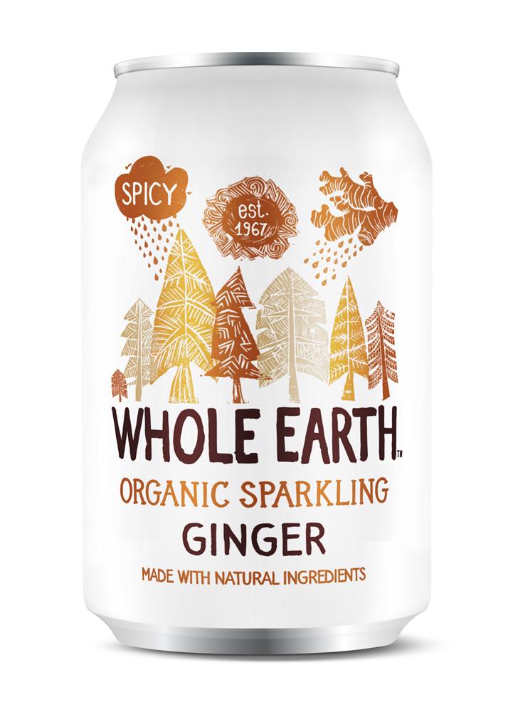 Whole Earth_Lightly Sparkling Organic Ginger 330ml