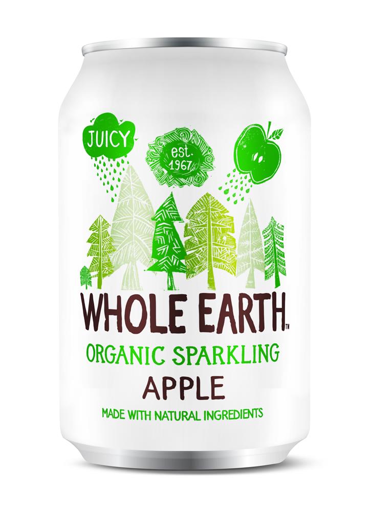 Whole Earth_Lightly Sparkling Organic Apple Drink 330ml