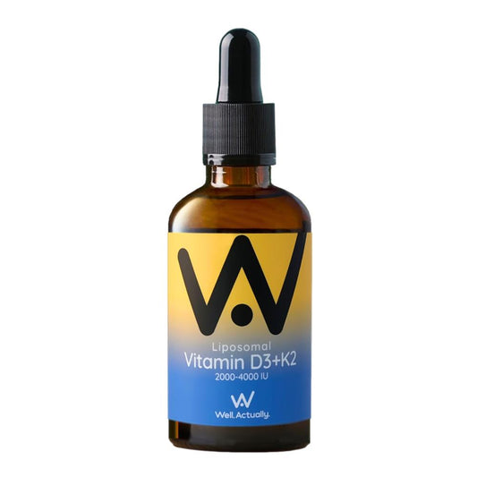 Well Actually_Liposomal Vitamin D3 + K2 - Dropper 2000-4000IU - Summer Citrus
