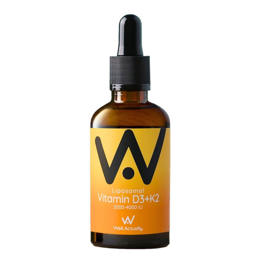 Well Actually_Liposomal Vitamin D3 + K2 - Dropper 2000- 4000IU - Orange & Mango