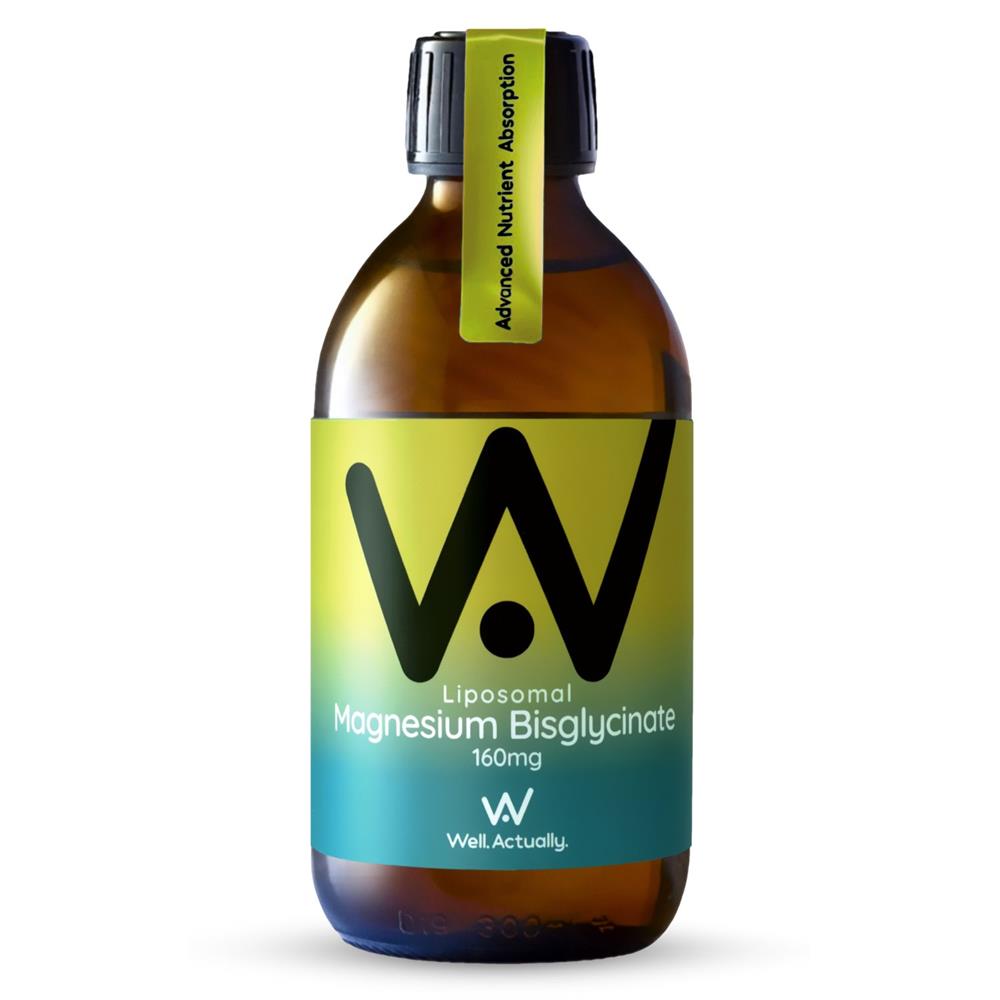 Well Actually_Mag Bisglycinate 160mg Lipo Liquid 250ml Apple Twist
