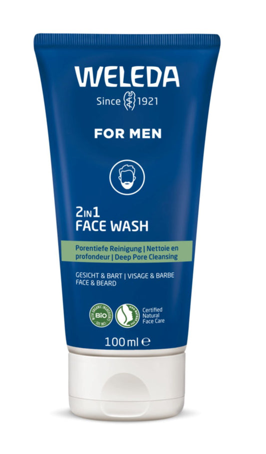 Weleda_Men's 2 in 1 Face & Beard Wash Gel 100ml