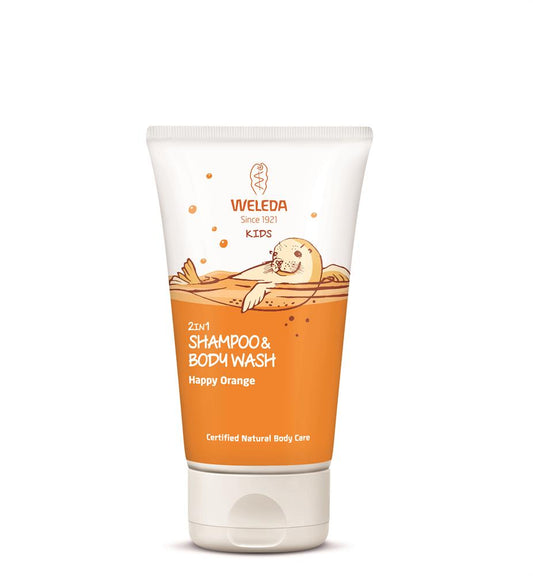 Weleda_Kids 2in1 Shampoo and Body Wash Happy Orange 150ml