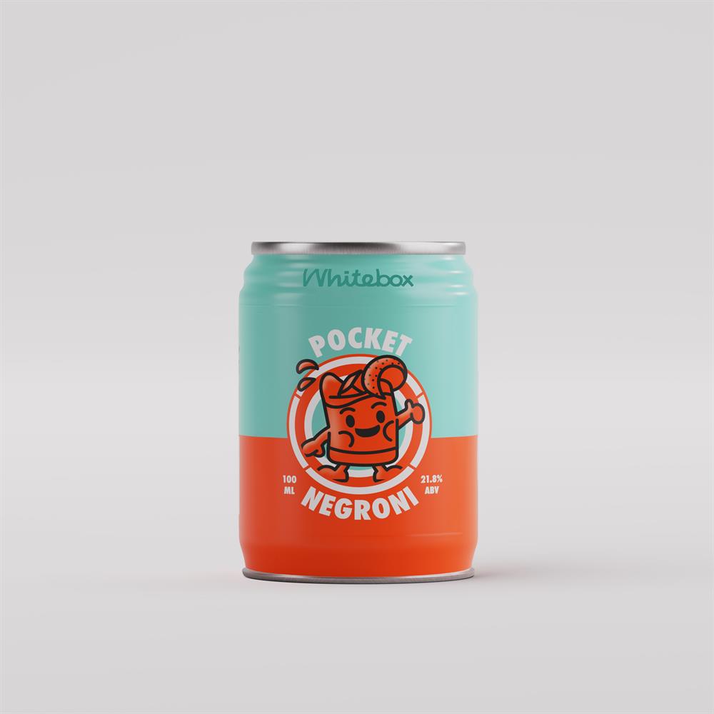 Whitebox Cocktails_Pocket Negroni Canned Cocktail 21.8% ABV 100ml