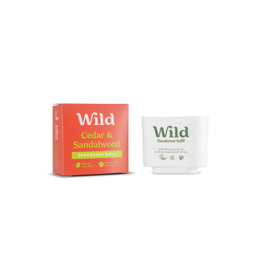 Wild_Men's Cedar & Sandalwood Deo Refill 40g-Pack of 2