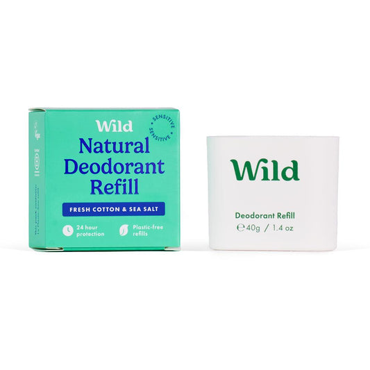 Wild_Cotton & Sea Salt Sensitive Deo Refill 40g-pack of 2
