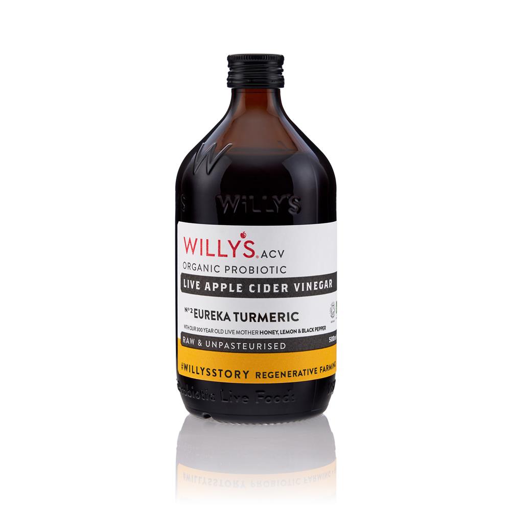 Willys_eureka turmeric apple cider vinegar with the live mother