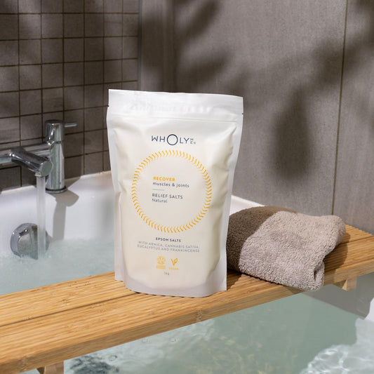 WholyMe_Certified Natural Epsom Bath Salts For Muscles And Joints - 1 Kg
