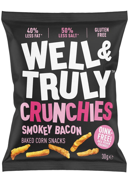 Well and Truly_Crunchies Smokey Bacon 30g-pack of 10