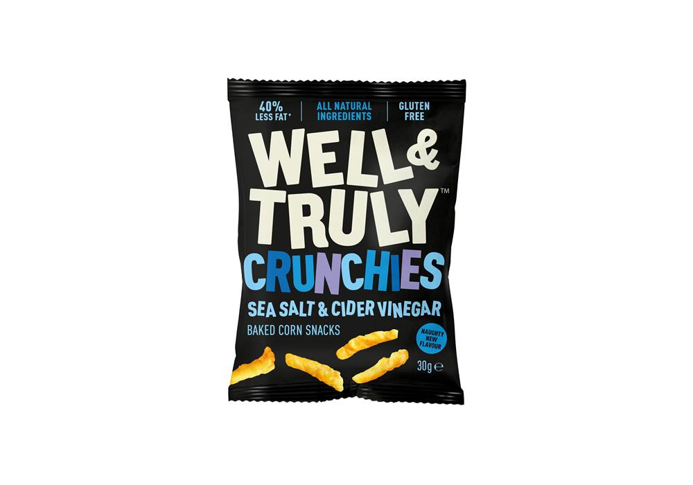 Well and Truly_Sea Salt & Cider Vinegar Crunchies Snack 30g-pack of 10