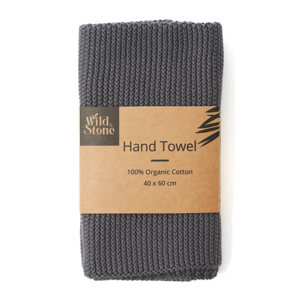 Wild and Stone_Organic Cotton Hand Towel - Slate Grey